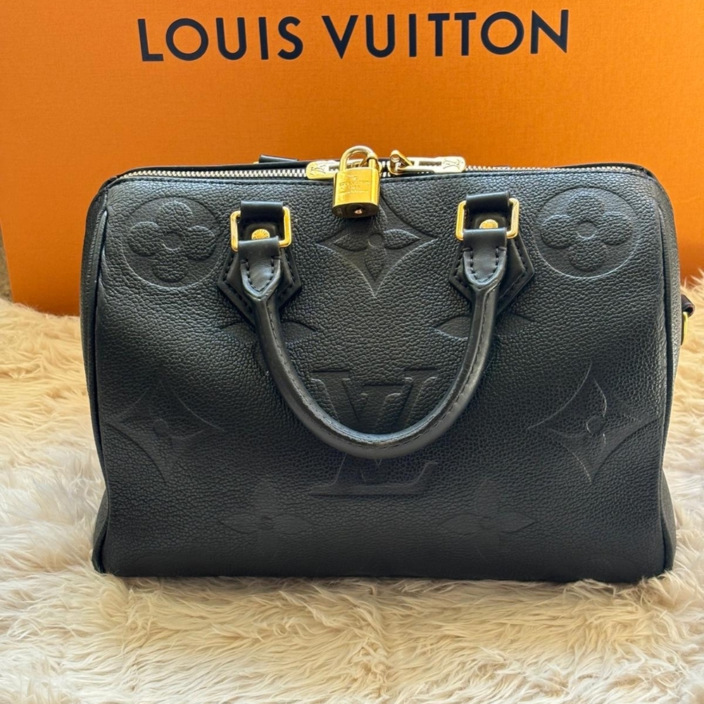 Louis Vuitton Gold and Black Crossbody Bag with Monogram
